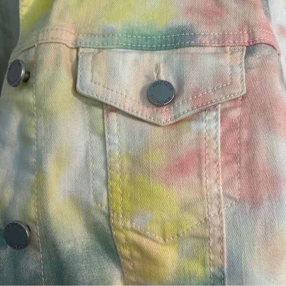 Jordache Pastel Tie Dye Denim Jean Jacket Size Medium - Picture 4 of 10